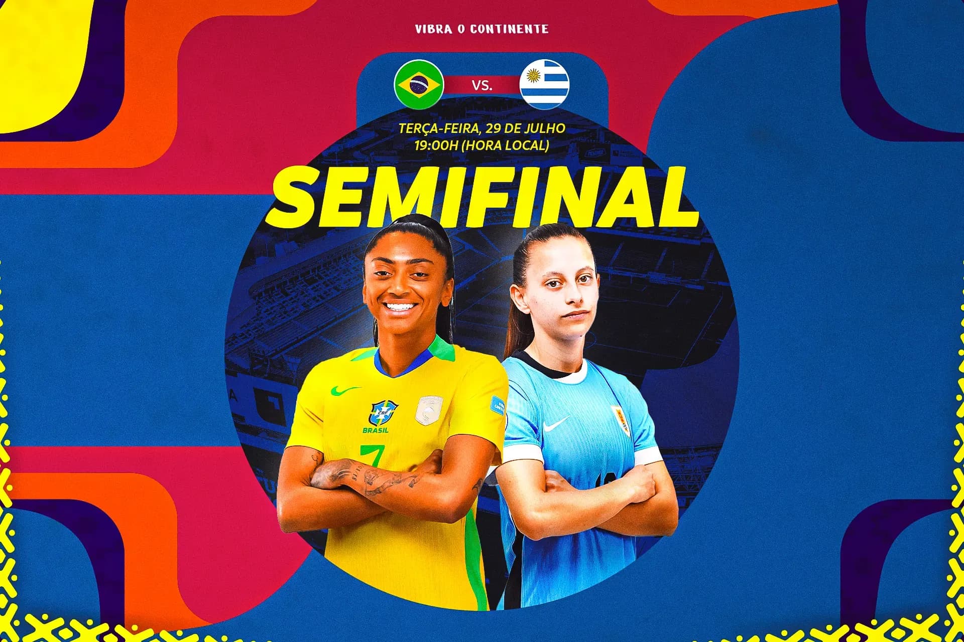 Brasil e Uruguai definem o segundo finalista da CONMEBOL Copa América Femenina™