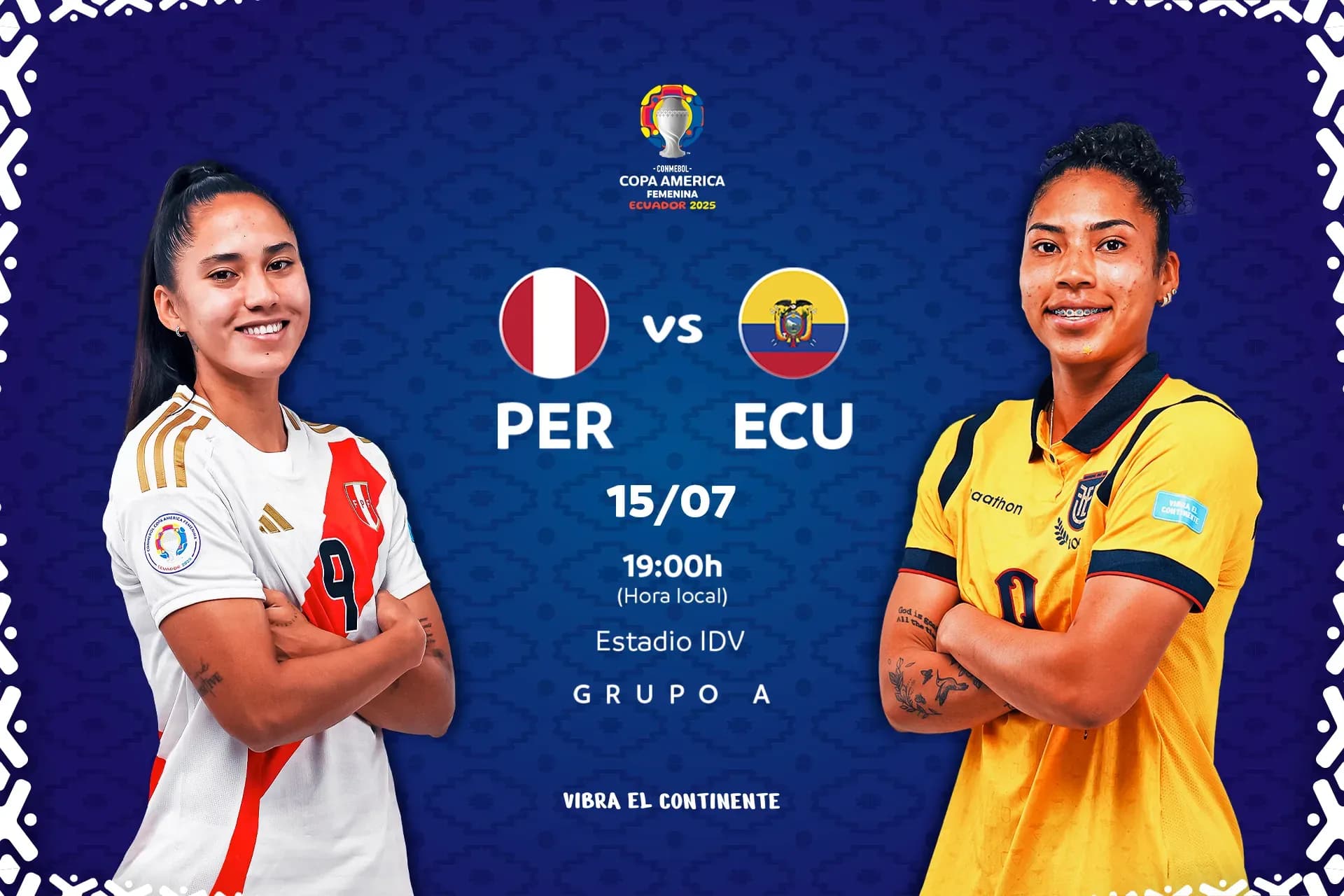 Ecuador y Perú buscan su primer triunfo en la CONMEBOL Copa América Femenina 2025™️