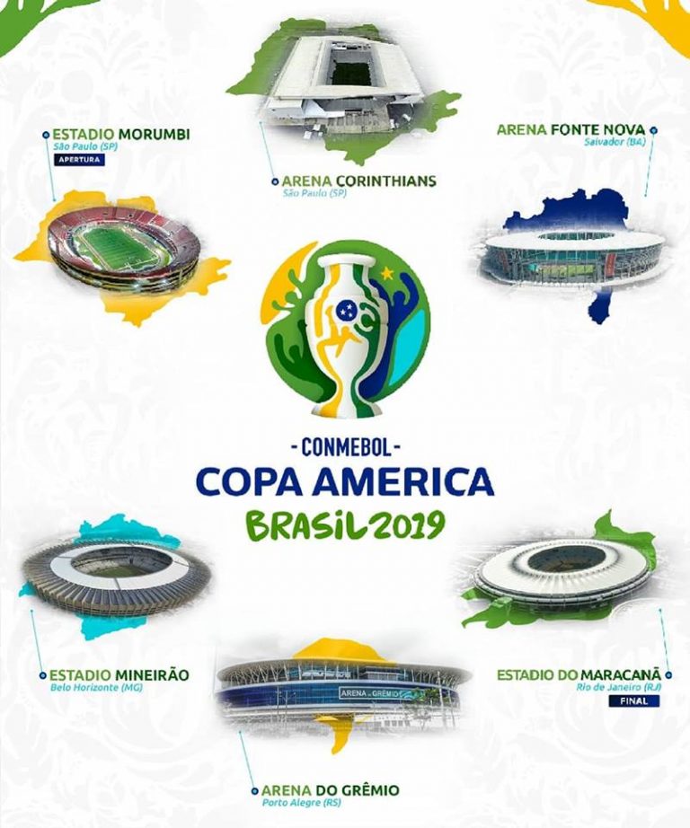 Estadios CONMEBOL Copa America Brasil 2019